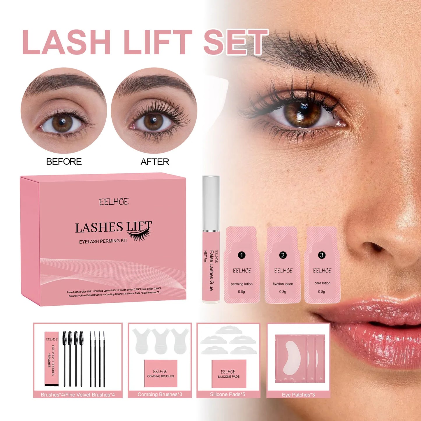 Kit Rehaussement pour Cils