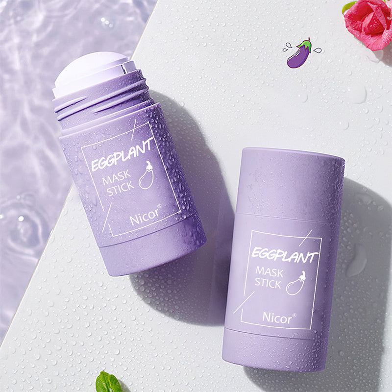 Masque nettoyant au thé vert Bâton d’argile Contrôle de l’huile Anti-acné Blanchiment Masque d’algues Soins de la peau