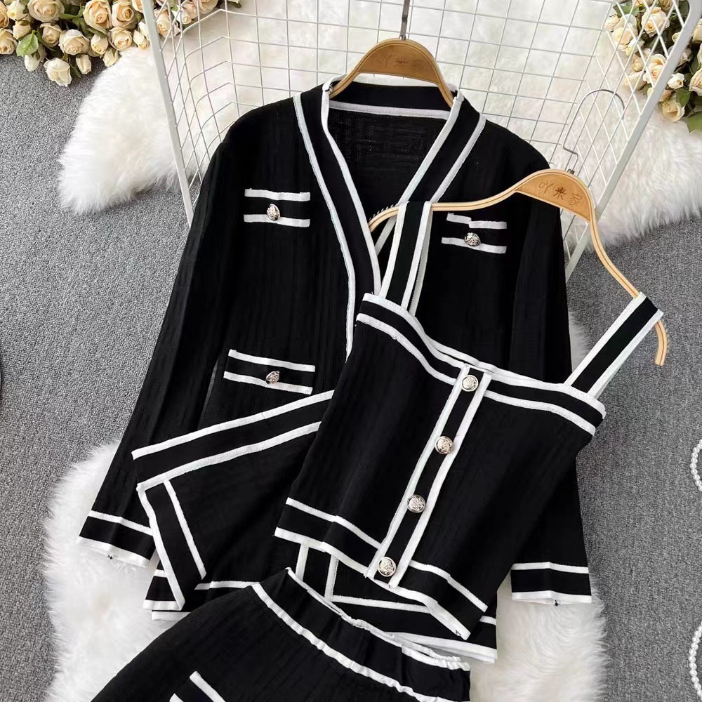 Ensemble ÉLA Cardigan tricoté