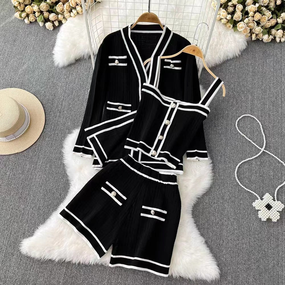 Ensemble ÉLA Cardigan tricoté