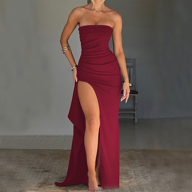 Robe longue fendue VICTOIRE