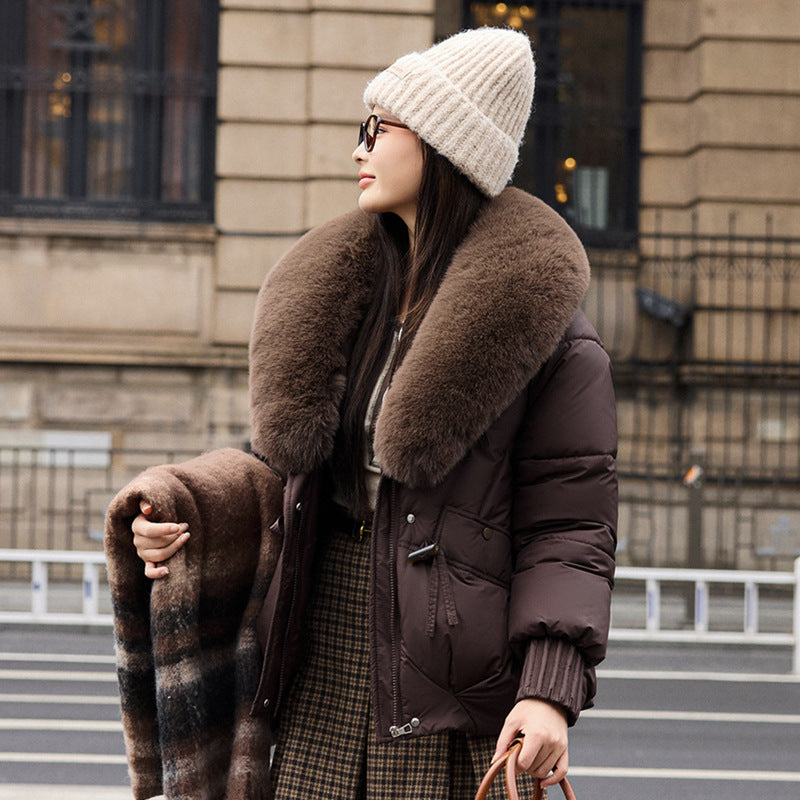 Large Size Straight Thickened Cotton padded Coat