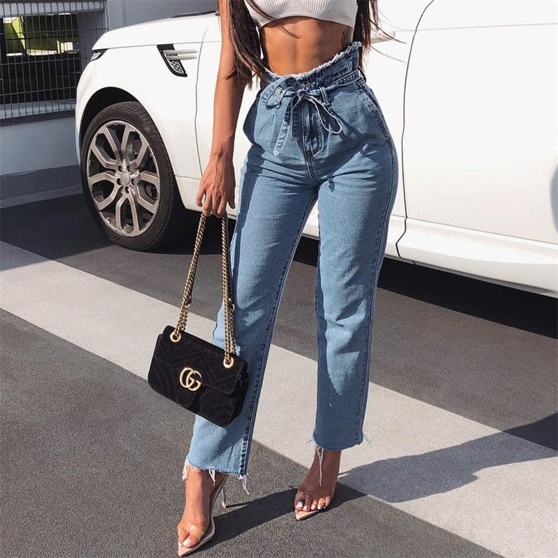 Jeans taille haute