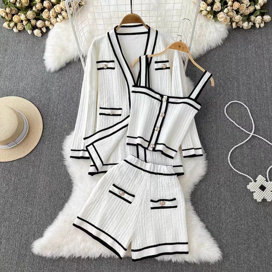 Ensemble ÉLA Cardigan tricoté