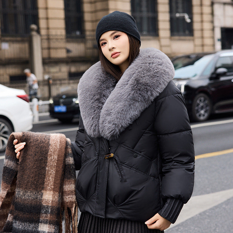 Large Size Straight Thickened Cotton padded Coat