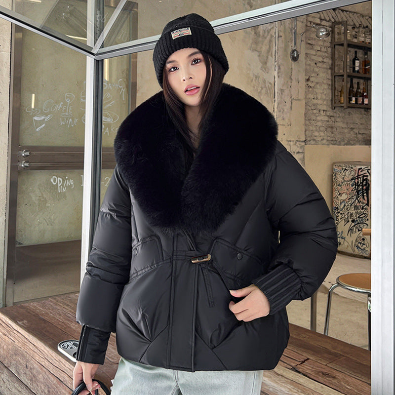 Large Size Straight Thickened Cotton padded Coat