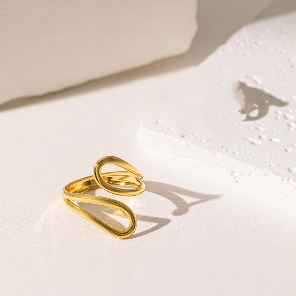 Stainless Steel Vintage Jewelry 18K Gold