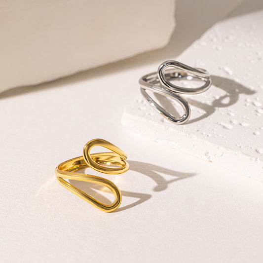 Stainless Steel Vintage Jewelry 18K Gold